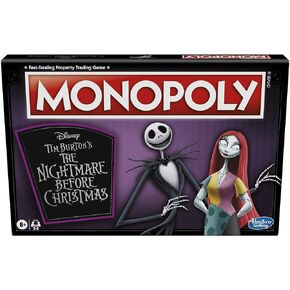 Hasbro Gaming Monopoly: Disney Tim Burton's The Nightmare Before Christmas Edition Board Game, Fun Family Game for Kids Ages 8 and Up (Amazon Exclusive) in Kuwait