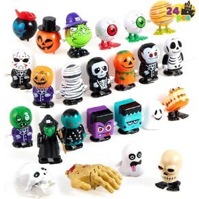 JOYIN 24 PCS Halloween Wind Up Toys for Kids Gifts, Wind Up Toys Bulk for Halloween Party Favors Goodie Bag Fillers, Student School Classroom Favors, Carnival Game Prizes in Saudi Arabia