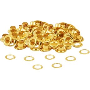 فتحات وغسالات ذهبية مقاس 4 مم - عبوة مكونة من 100 فتحة وغسالات in Kuwait