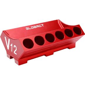 EPINON V12 Engine Aluminum RC Tool Holder RC Tools Stand RC Screwdriver Stand for RC Cars Trucks Crawler Quadcopters Drones Helicopters Boats Desktop Organizer Holder Tool (Black)