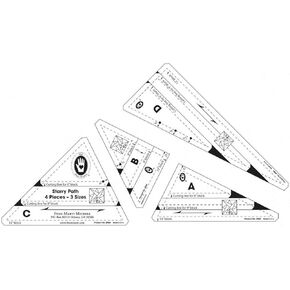 Marti Michell 8586M TEMPLATE STARRY PATH-SET OF 4, Clear, 9-1/2 x 6-1/2 inch in Kuwait