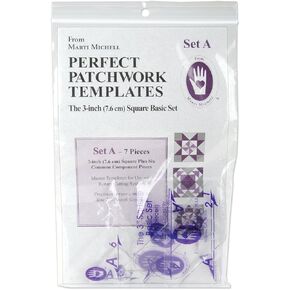 Perfect Patchwork Template-Set A - 3 Basic Square Set 7/Pkg in Kuwait