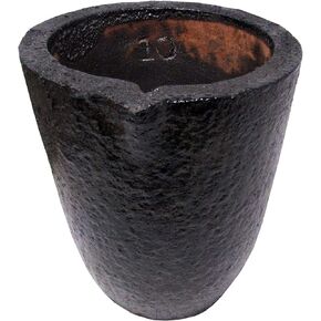 #10-14g Clay Graphite Crucibles Premium Black Foundry Cup Furnace Torch Melting Casting Refining for Gold. Also Great for Silver, Copper, Brass, Aluminum in Kuwait
