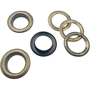 12mm Antique Brass Eyelet Grommets Kit with Washers for Leather, Canvas, Clothes, Shoes, Belts, Bags, DIY Crafts, 50sets PT1934