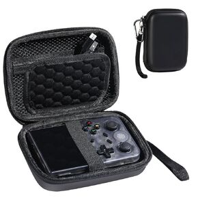 حافظة Lumus&Solem متوافقة مع وحدة تحكم الألعاب المحمولة RG353V/ RG35XX/ RG353VS Retro، حافظة RG35xx مع حلقة تسلق وحزام يد، حافظة RG353v سهلة الاستخدام والحمل (الجراب فقط، أسود) in Kuwait