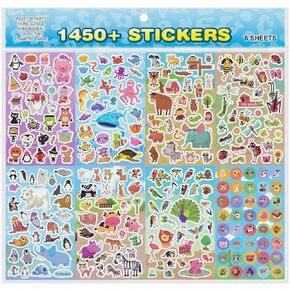 Animal Stickers,Stickers for Kids (2900+ Count),8 Theme Stickers Collection for Childrens Stickers,Teacher Stickers, Grandparent Stickes, Preschool Stickers, Planners Stickers,Scrapbooking Stickes,Safe Stickers for Children