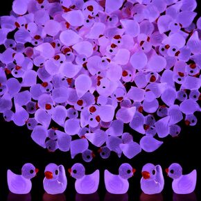 Tarpop 150 Pcs Luminous Tiny Ducks Miniature Duck Figures Micro Dollhouse Accessories Landscape Gardening Decoration Ornaments(Green) in Kuwait