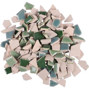 EXCEART 200g Broken Ceramic Mosaic Tiles Ceramic Mosaic Pieces Chips Ceramic Tiles Pieces Glazed Tiles for DIY Crafts Mosaic Stone Home Decor (Colorful)