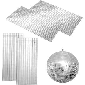 3600PCS Disco Tape Self-Adhesive Mirror Decals Peel and Stick Mirror Mosaic Tiles for Disco Balls and Home Creative DIY Craft Decoration 5 X 5mm in Saudi Arabia