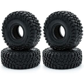 Sbonxond 1/10 RC إطارات مطاطية للسيارة الزاحفة 117 * 47 مم 1.9 بوصة إطار عجلة لـ 1:10 العربة المتسلقة للصخور المحورية SCX10 II 90046 AXI03007 تراكساس TRX-4 RBX10 4 قطع in Kuwait