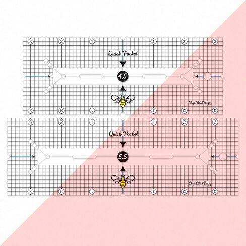 Stitch Buzz Quick Pocket 4.5 و 5.5 بوصة فتح الجيب نمط القالب in Kuwait