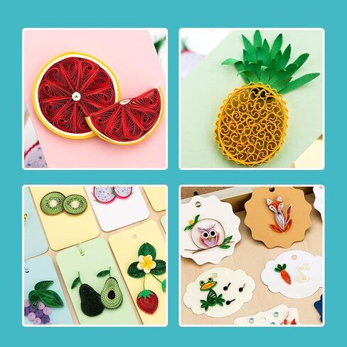 4 قطع من أدوات اللف الورقية من Bupete، مقبض بلاستيكي من الفولاذ المقاوم للصدأ قلم إبرة اللف، أداة لف للحرف اليدوية، مجموعة مشقوقة احترافية للحرف الفنية DIY أدوات مشاريع صناعة البطاقات الورقية in Kuwait