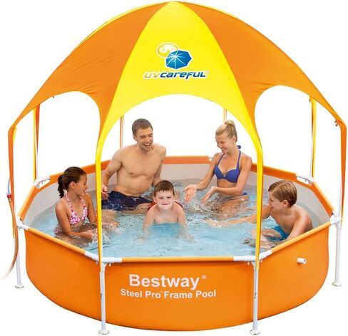 H2OGO! Splash-in-Shade Play Pool برتقالي in Saudi Arabia