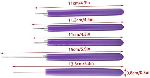 5Pcs Paper Quilling Tools Slotted Kit, Cricut Quilling Tool, Quilling Pen and Paper Roll for Making Decorations and Gifts in Saudi Arabia