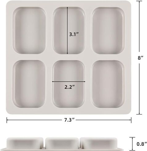 Silicone Soap Mold - 6 Holes Soap Making Mold for Soap Molds, Pack of 1 Soap Making Supplies,Handmade Soap Molds… in Kuwait