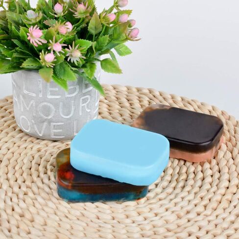 Silicone Soap Mold - 6 Holes Soap Making Mold for Soap Molds, Pack of 1 Soap Making Supplies,Handmade Soap Molds… in Kuwait