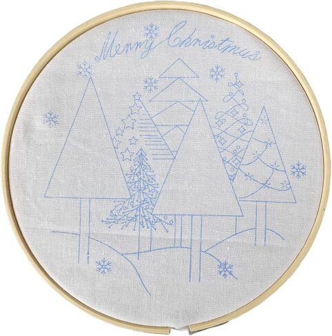 DIY Hand Embroidery Kit, Christmas 3D Novice Embroidery Kit for Beginners, DIY Material Package (Christmas Tree) in Kuwait