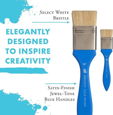 Princeton Select Artiste, Series 3750, Paint Brush for Acrylic, Watercolor and Oil, Bristle Bright, 1-1/2 Inch in Saudi Arabia
