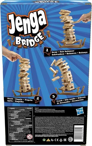 لعبة مكعبات خشبية قابلة للتكديس من جينغا بريدج للاطفال من سن 8 سنوات فما فوق، لاعب واحد او اكثر in Kuwait