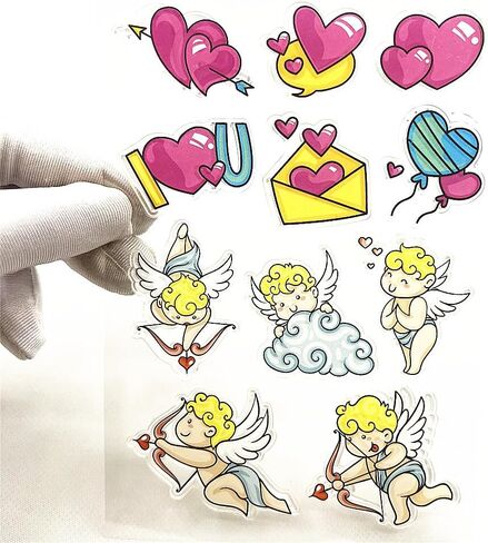 Flamingo Valentine's Day Clear Stamps,Love Swan Animals Pattern Transparent Seal Silicone Clear Stamps for Holiday Card Making Decoration and DIY Scrapbooking Album DIY Crafts in Kuwait