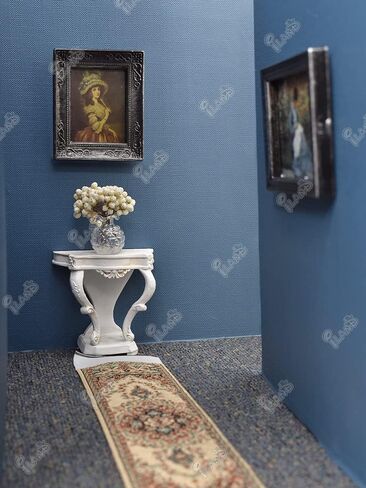 iLAND Miniature Dollhouse Accessories for Dollhouse Furniture Antique, Glass Vases w/ Dried Flowers Set (Elegant 4pcs) in Kuwait