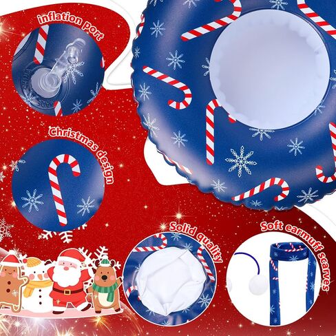Ramede 8 Pcs Christmas Elf Clothing Accessory Set Christmas Elf Doll Clothes Include Earmuffs Cozy Scarf Inflatable Snow Tube Small Sweater for Elf Accessories Elf Doll Outfit Costume in Saudi Arabia