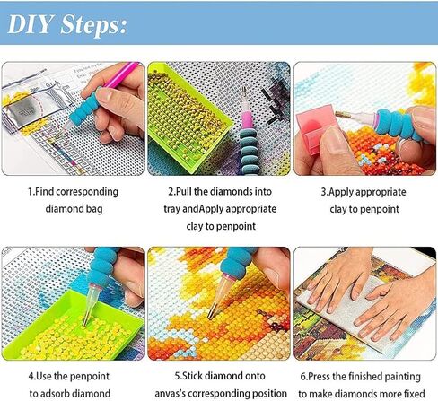 OFRKE Diamond Painting Mountain and Sun Kit,Diamond Art Kits for Adults and Kids,Abstract Scenery Paint with Diamonds Round for Gift,Home Wall Decor 12"x16" in Kuwait