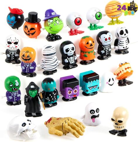 JOYIN 24 PCS Halloween Wind Up Toys for Kids Gifts, Wind Up Toys Bulk for Halloween Party Favors Goodie Bag Fillers, Student School Classroom Favors, Carnival Game Prizes in Saudi Arabia