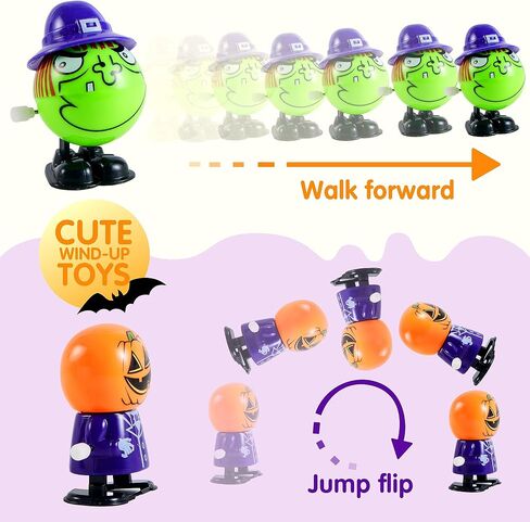 JOYIN 24 PCS Halloween Wind Up Toys for Kids Gifts, Wind Up Toys Bulk for Halloween Party Favors Goodie Bag Fillers, Student School Classroom Favors, Carnival Game Prizes in Saudi Arabia