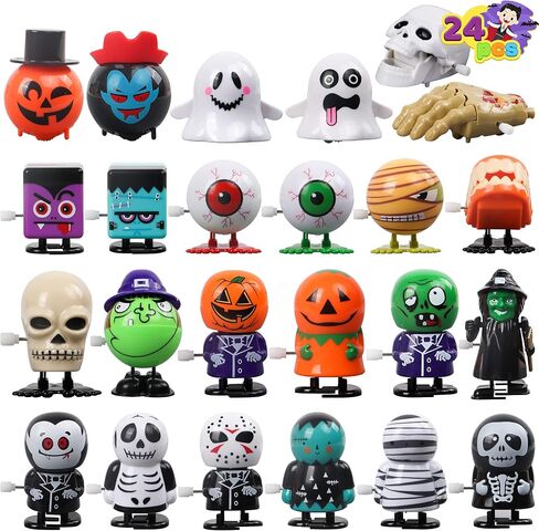 JOYIN 24 PCS Halloween Wind Up Toys for Kids Gifts, Wind Up Toys Bulk for Halloween Party Favors Goodie Bag Fillers, Student School Classroom Favors, Carnival Game Prizes in Saudi Arabia