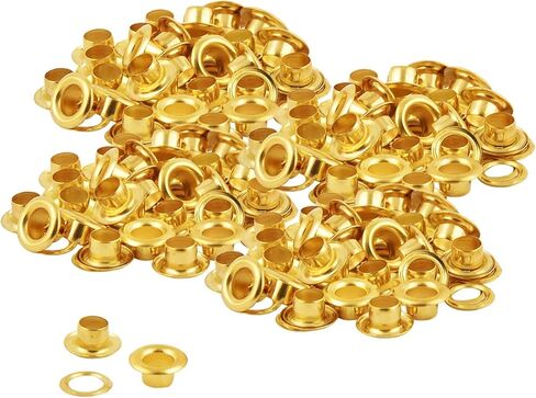 فتحات وغسالات ذهبية مقاس 4 مم - عبوة مكونة من 100 فتحة وغسالات in Kuwait