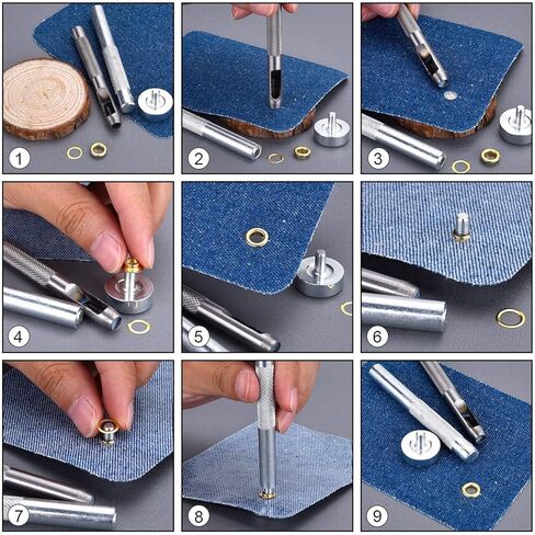 فتحات وغسالات ذهبية مقاس 4 مم - عبوة مكونة من 100 فتحة وغسالات in Kuwait