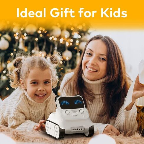 لعبة الروبوت كودي روكي من ماكبلوك، روبوت إيمو قابل للبرمجة والتفاعلية للأطفال بعمر 6 سنوات فما فوق، ألعاب تعليمية تعليمية تدعم برمجة بايثون للخدش، هدية روبوت ترميز ذكية قابلة لإعادة الشحن للأطفال in Kuwait