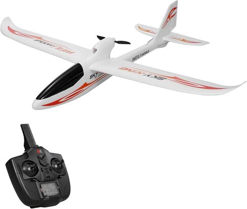 طائرة GoolRC WLtoys F959S RC، Sky-King 2.4G 3CH 6 محاور جيروسكوبية للتحكم عن بعد، طائرة شراعية ثابتة الجناح للبالغين أو الأطفال، RTF جاهزة للطيران (أحمر) in Saudi Arabia