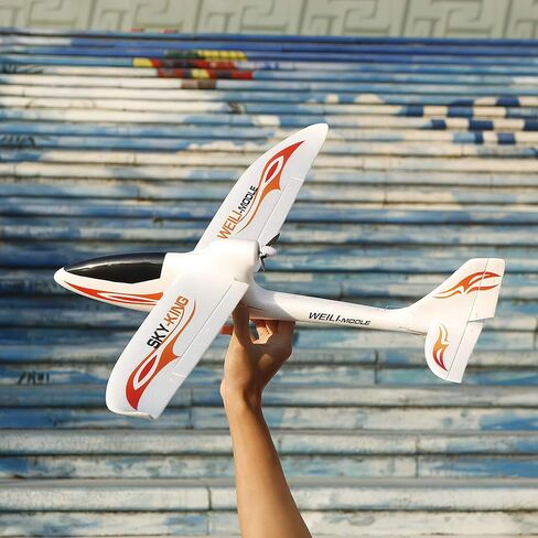 طائرة GoolRC WLtoys F959S RC، Sky-King 2.4G 3CH 6 محاور جيروسكوبية للتحكم عن بعد، طائرة شراعية ثابتة الجناح للبالغين أو الأطفال، RTF جاهزة للطيران (أحمر) in Saudi Arabia