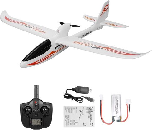 طائرة GoolRC WLtoys F959S RC، Sky-King 2.4G 3CH 6 محاور جيروسكوبية للتحكم عن بعد، طائرة شراعية ثابتة الجناح للبالغين أو الأطفال، RTF جاهزة للطيران (أحمر) in Saudi Arabia