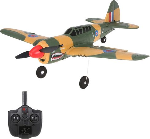 GoolRC RC Plane, WLtoys XK A220-P40 Remote Control Airplane, 2.4Ghz 4 Channel RC Aircraft Fighter with 6 Axis Gyro, 3D/6G Mode, Easy & Ready to Fly for Adults and Beginners in Saudi Arabia