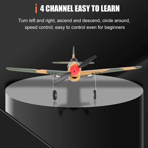 GoolRC RC Plane, WLtoys XK A220-P40 Remote Control Airplane, 2.4Ghz 4 Channel RC Aircraft Fighter with 6 Axis Gyro, 3D/6G Mode, Easy & Ready to Fly for Adults and Beginners in Saudi Arabia