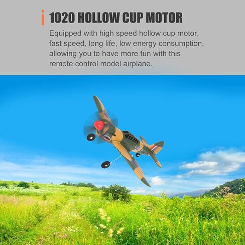GoolRC RC Plane, WLtoys XK A220-P40 Remote Control Airplane, 2.4Ghz 4 Channel RC Aircraft Fighter with 6 Axis Gyro, 3D/6G Mode, Easy & Ready to Fly for Adults and Beginners in Saudi Arabia