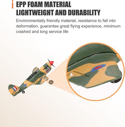 GoolRC RC Plane, WLtoys XK A220-P40 Remote Control Airplane, 2.4Ghz 4 Channel RC Aircraft Fighter with 6 Axis Gyro, 3D/6G Mode, Easy & Ready to Fly for Adults and Beginners in Saudi Arabia