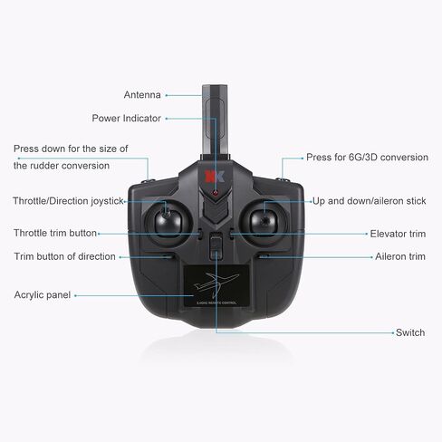 GoolRC RC Plane, WLtoys XK A220-P40 Remote Control Airplane, 2.4Ghz 4 Channel RC Aircraft Fighter with 6 Axis Gyro, 3D/6G Mode, Easy & Ready to Fly for Adults and Beginners in Saudi Arabia