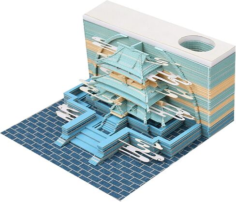 Cool Beans Boutique 3D Art Memo Pad (Kiyomizu Temple (Gold)) in Saudi Arabia