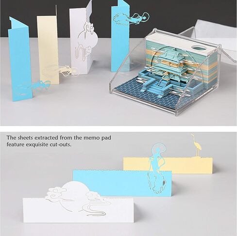 Cool Beans Boutique 3D Art Memo Pad (Kiyomizu Temple (Gold)) in Saudi Arabia