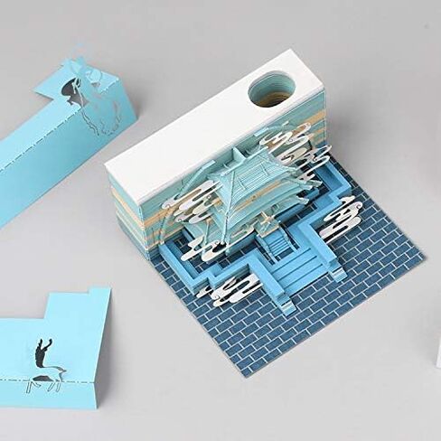 Cool Beans Boutique 3D Art Memo Pad (Kiyomizu Temple (Gold)) in Saudi Arabia