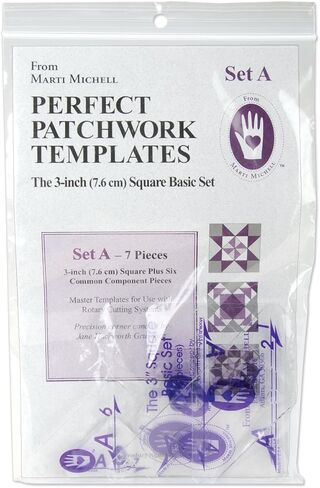 Perfect Patchwork Template-Set A - 3 Basic Square Set 7/Pkg in Kuwait