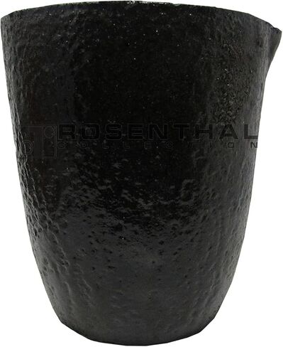 بوتقات من الطين والجرافيت الفاخر، كوب مسبك بلون اسود، شعلة لصب الذهب. رائعة أيضًا للفضة والنحاس والنحاس والالومنيوم (رقم 10) in Kuwait