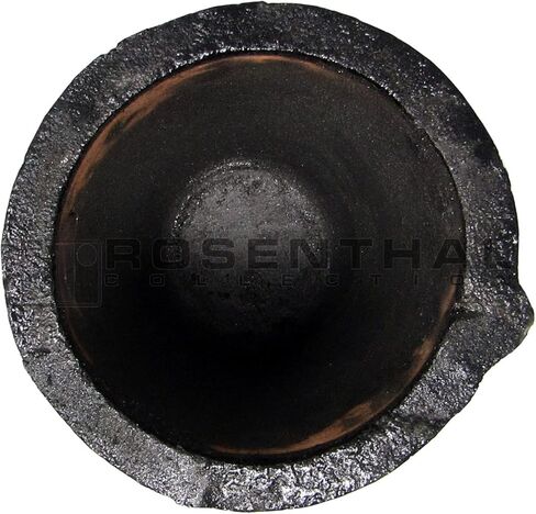 بوتقات من الطين والجرافيت الفاخر، كوب مسبك بلون اسود، شعلة لصب الذهب. رائعة أيضًا للفضة والنحاس والنحاس والالومنيوم (رقم 10) in Kuwait