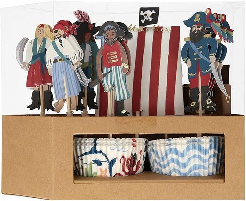 Meri Meri Pirate Ship Cupcake Kit (Pack of 24) in Saudi Arabia