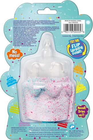 لعبة فوم الايف فانفيتي كيك - 50 جرام من الإسفنج الناعم المنفوش الذي يأتي بشكل سحري إلى الحياة ويتدفق دون فوضى. in Kuwait