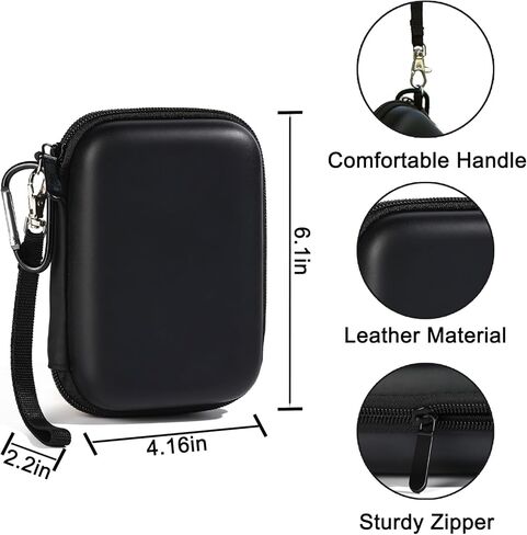 حافظة Lumus&Solem متوافقة مع وحدة تحكم الألعاب المحمولة RG353V/ RG35XX/ RG353VS Retro، حافظة RG35xx مع حلقة تسلق وحزام يد، حافظة RG353v سهلة الاستخدام والحمل (الجراب فقط، أسود) in Kuwait